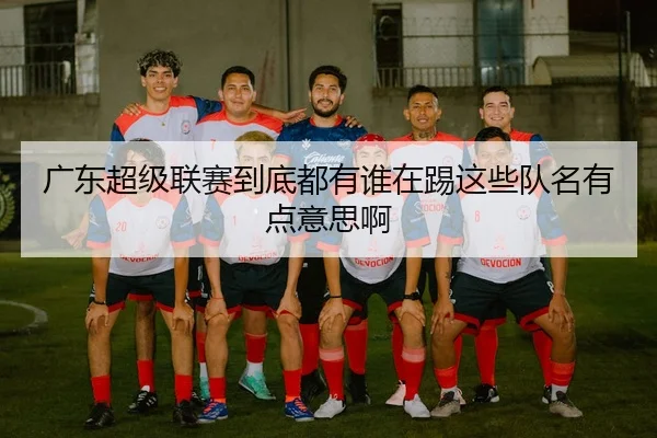 广东超级联赛到底都有谁在踢这些队名有点意思啊